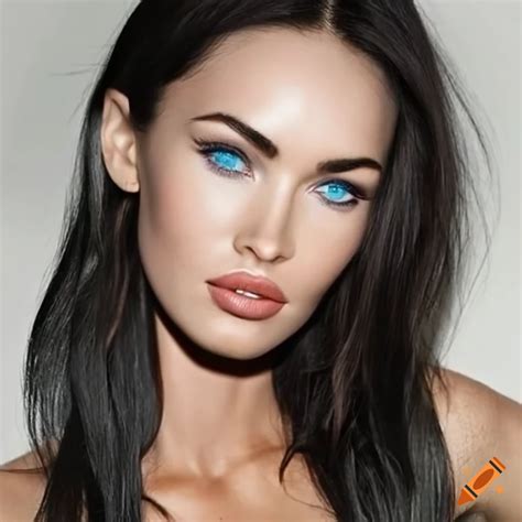High Resolution Image Of A Beautiful Woman With Tan Skin And Blue Eyes