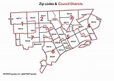 Map of Detroit postcode: zip code and postcodes of Detroit