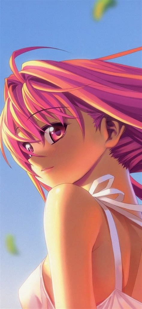 1125x2436 Anime Girl Pink Hairs In Air Iphone Xsiphone 10iphone X Hd