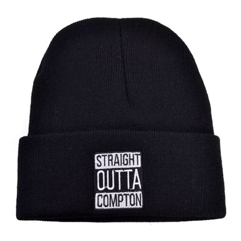 Straight Outta Compton Letter Embroidery Beanies Cap Europe And The