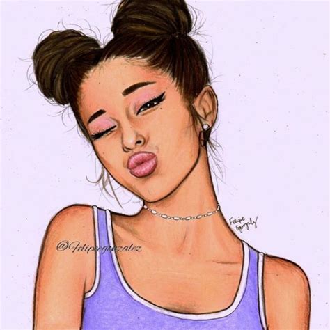 Learn how to draw cute ariana grande inspired from her animated music video with the weekend. ariana icons — Ariana Grande drawings icons ...
