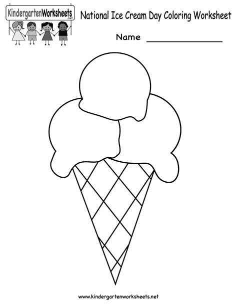 Free Printable Ice Cream Worksheets