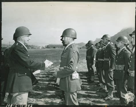 81st Infantry Division Troops Receiving Diplomas At San Luis Obispo