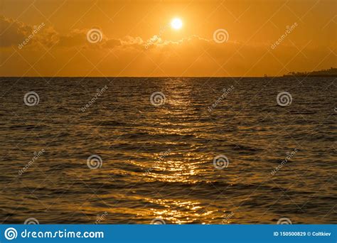 Colorful Dawn Over The Sea Sunset Beautiful Magic Sunset Over The Sea Beautiful Sunset Over