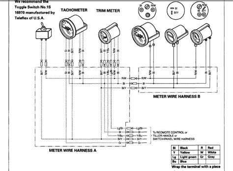 I print out the schematic in addition to highlight the signal i'm diagnosing to be able to make sure i am staying on right path. Tachometer Color Code Yamaha F40La Outboard : Tachometers - GXG-1987 Digital Hour Meter ...