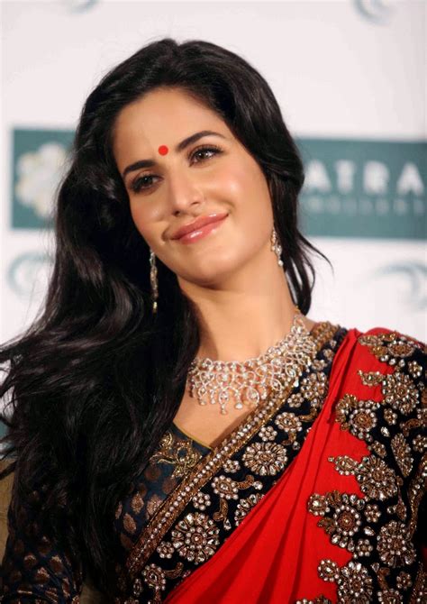 Katrina Kaif Hot Stills In Red Designer Saree Actress Hot Photos