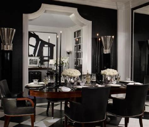 25 Elegant Black And White Dining Room Designs