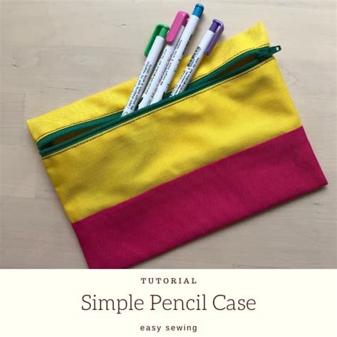 Sewing A Simple Pencil Case Epida Studio