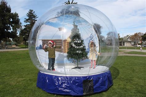 Inflatable Snow Globe Rental Winter Events Lets Party
