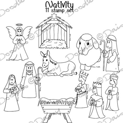 Christmas Crib Figures Clipart Clipground
