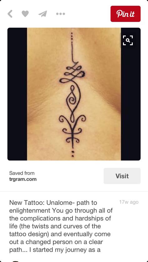Find out the meaning behind this buddhist tattoo. Love this Unalome tattoo! Such a beautiful symbol that is created in many designs & patterns ...