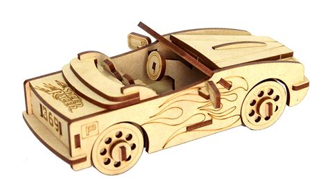 Stonkraft 3d Wooden Puzzle Car Wooden Diy Build Your Own