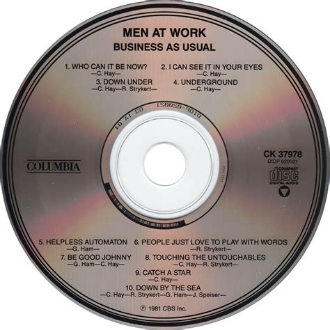 1981 business as usual men at work rockronología
