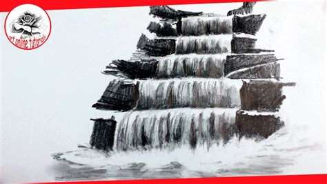 How To Draw A Realistic Waterfall