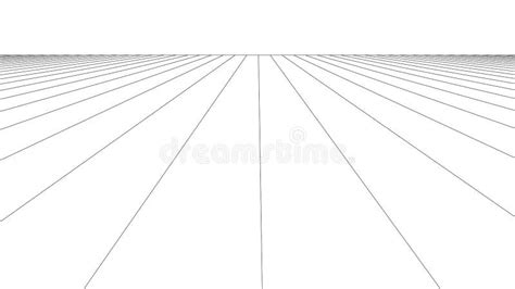 Vector Perspective Grid With A Circular Structure Swirling Grid