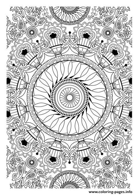 Zen Antistress Free Adult 28 Coloring Page Printable