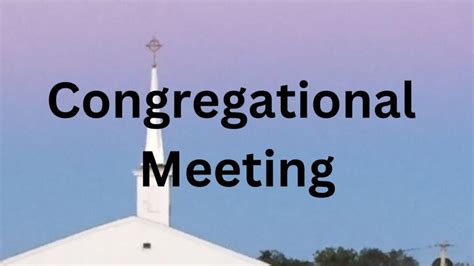 Congregational Meeting Penningtonville Presbyterian Church