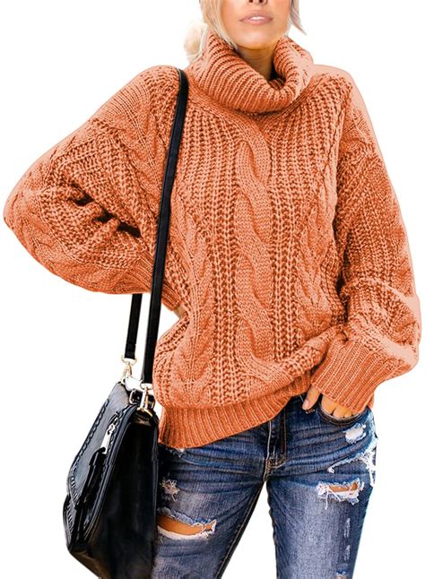 Chase Secret Womens Turtle Cowl Neck Solid Color Soft Comfy Cable Knit