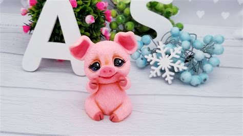 Piglet Figurine Cute Pig Toy Personalized T Beautiful Pink Etsy