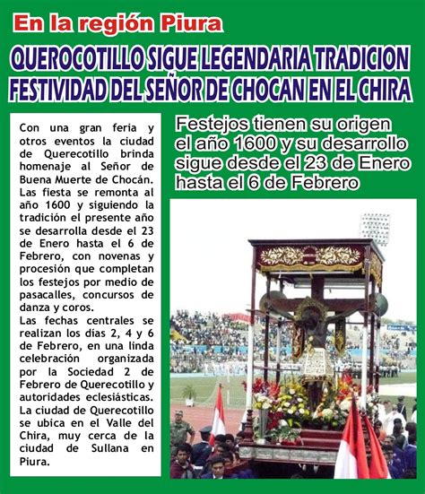 Folclore Eterno Peru En La Región Piura Celebran Fiesta Del Señor De