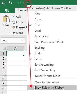 Fungsi Quick Access Toolbar Pada Microsoft Excel Kelas Excel Kelas
