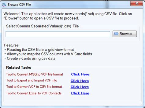 Free Csv To Vcard Converter To Convert Csv Contacts To