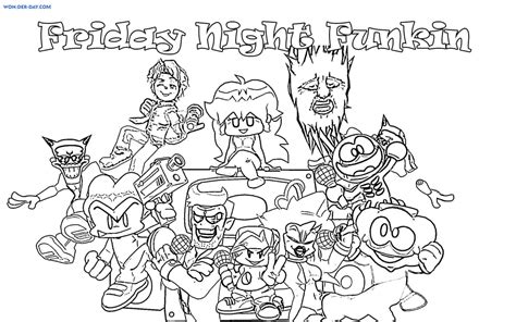 Agoti Friday Night Funkin Coloring Pages Friday Night Funkin Coloring