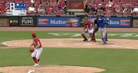 watch javy báez hits two run home run against reds cubs insider