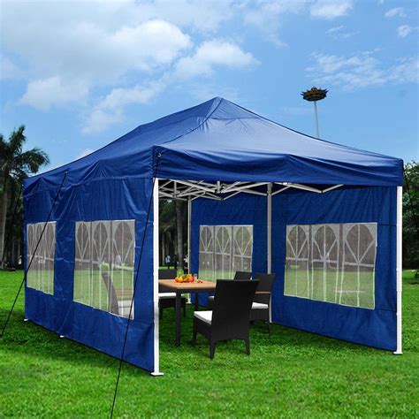 Even though it says you need two people to set it up, i did it. 10x20 EZ Pop Up Canopy Patio Outdoor Wedding Shelter Shade ...