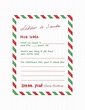 letter to santa printable | Free printable letters, Free printable ...