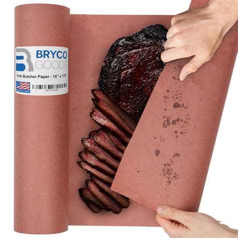 Bryco Goods Pink Butcher Paper Roll 18 Inch X 175 Feet 2100 Inch