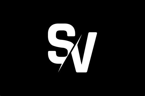 Monogram Sv Logo Design Graphic By Greenlines Studios · Creative Fabrica