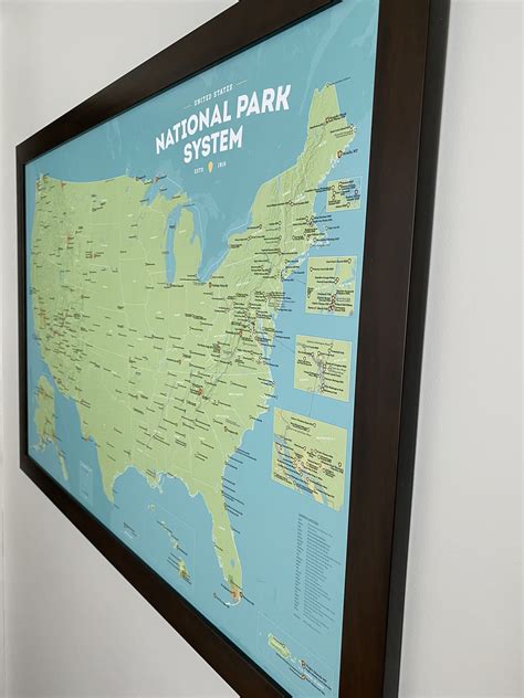 423 National Park System Units Map 24x36 Poster Best Maps Ever