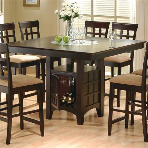 Kitchen Tabledining Dining Table With Storage Counter Height Dining