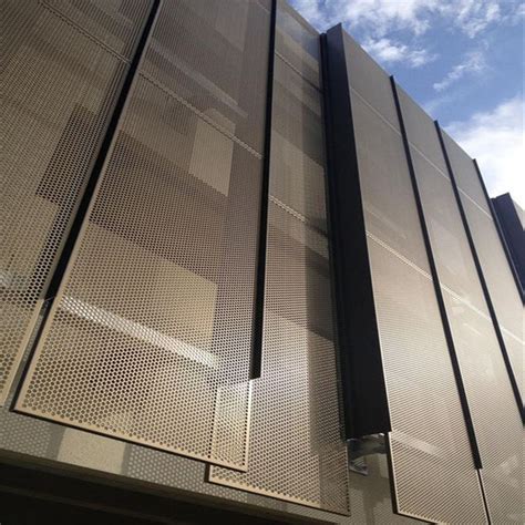 customized aluminum curtain wall panel exterior perforated panel  buildings facade