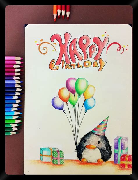 Happy Birthday Drawing Cards At Getdrawings Free Download