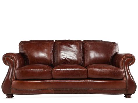 Usa Leather Brandy Sofa Mathis Brothers Furniture