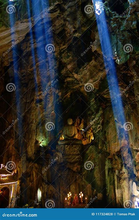 Da Nang Vietnam Inside Huyen Khong Cave Where On Thuy Son Mountain