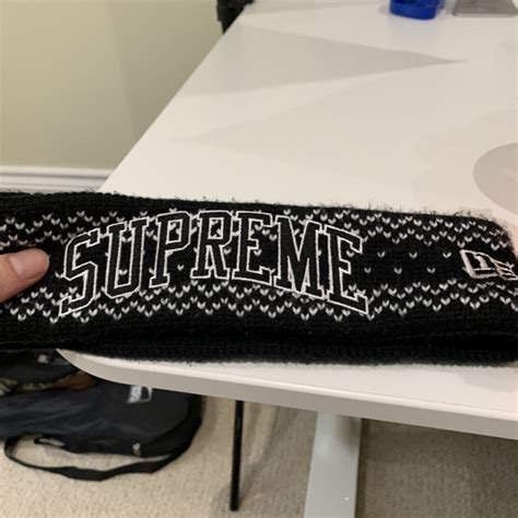 Supreme New Era Arc Logo Headband Doesnt Fit My Depop
