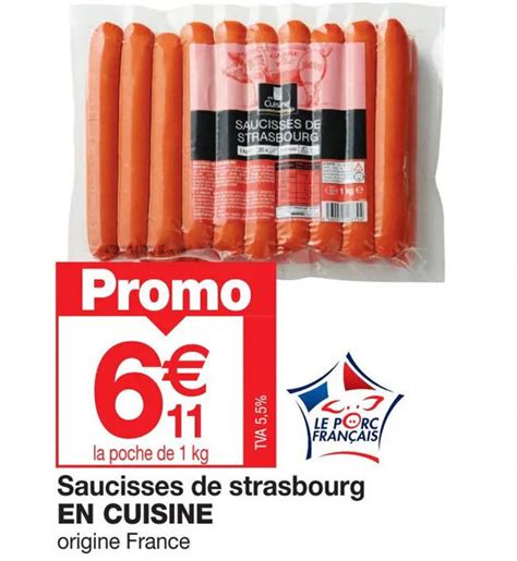 Promo Saucisses De Strasbourg En Cuisine Chez Promocash