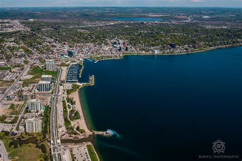 City Of Barrie Aerial Photography Rowell Photography Wedding