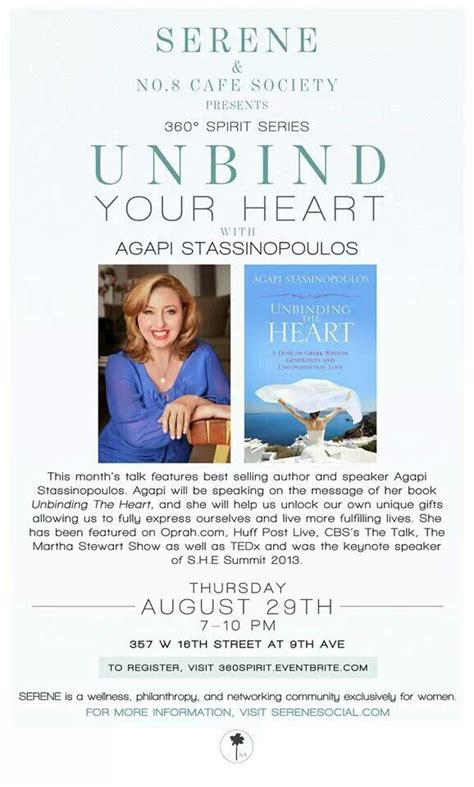 Agapi Stassinopoulos Author Cafe Society Latest Books Her Book