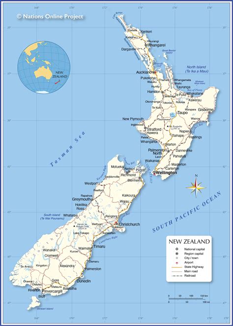 Otec V Le N Lo V Ze New Zealand Cities Map Sv T Ob An Obrana