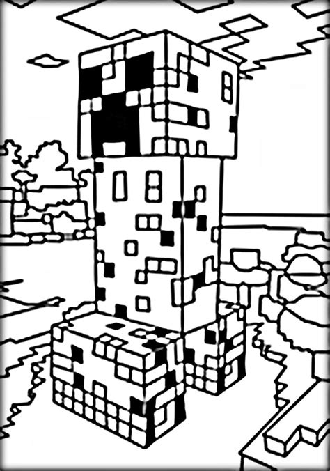 This coloring page features minecraft horse, a type of mob that spawns in groups with savanna biomes and plains. Minecraft Color Page - Coloring Home