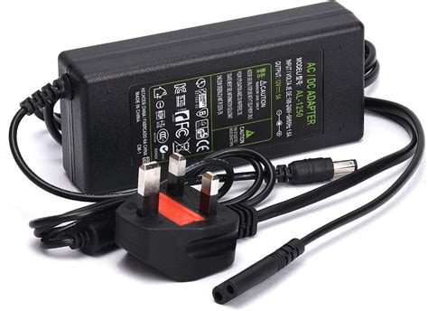 Ac 100 240v To Dc 12v 5a Regulated Power Adapter Uk Plug Cord