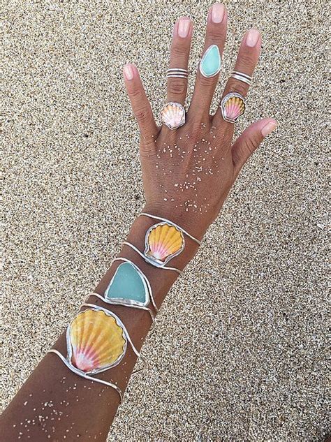 Hawaiian Sunrise Shell Cuff Seakissedbykris Ocean Inspired Jewelry Sea Jewelry Ocean Jewelry