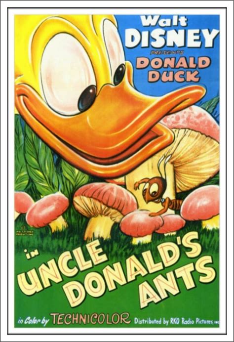 Donald Duck Uncle Donalds Ants 1952 Disney Posters Disney Movie