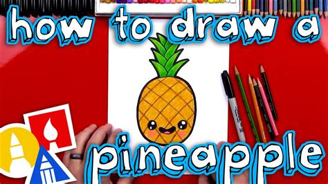 How To Draw A Cartoon Pineapple Youtube