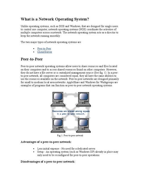 Blockchain technology was first outlined in 1991 by stuart haber and w. What is a Network Operating System | Peer To Peer ...