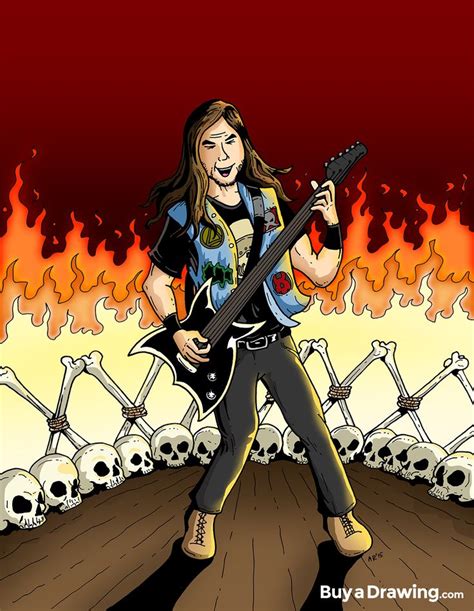 Draw Me As A Rock Star A Cartoon Rockstar Caricature Caricature